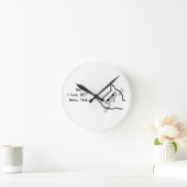 猫の時間食べ物を与えだ – 猫おもしろい時計 ラウンド壁時計 (ホーム)