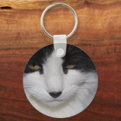 猫の暗い目 キーホルダー (正面)