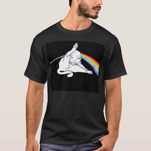 猫の暗黒面 Tシャツ (正面)