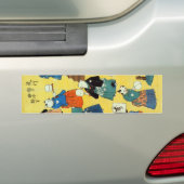 猫の曲芸師、Kuniyoshi、Ukiyo-e、猫の国芳の曲芸師 バンパーステッカー (車上)