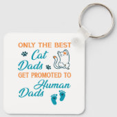 猫の最高のパパだけが人間のパパに キーホルダー (裏面)