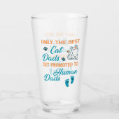 猫の最高のパパだけが人間のパパに タンブラーグラス (裏面)