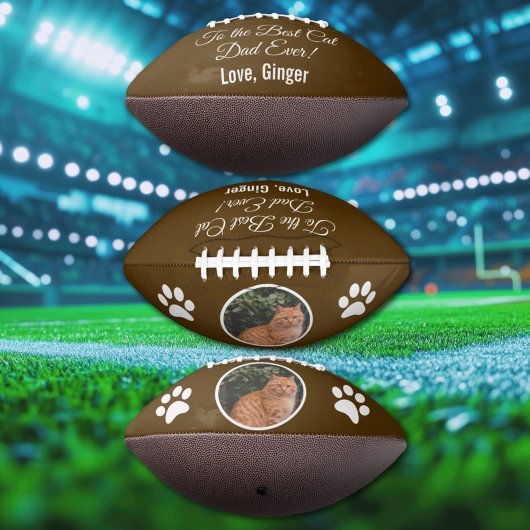 猫の最高のパパへカスタムEver Photo アメリカンフットボール