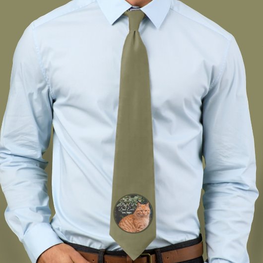 猫の最高のパパへカスタムEver Photo ネクタイ