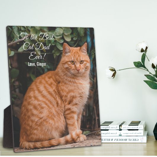 猫の最高のパパへカスタムEver Photo フォトプラーク