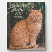 猫の最高のパパへカスタムEver Photo フォトプラーク (正面)