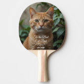 猫の最高のパパへカスタムEver Photo 卓球ラケット (正面)
