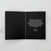 猫の最高のママへの写真とカスタム文字 シーズンカード (内部)