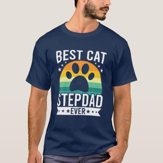 猫の最高の義理の父の猫好き Tシャツ (正面)