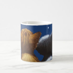 猫の月愛はあなたとあります コーヒーマグカップ