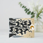 猫の木のホリデー シーズンポストカード (スタンド正面)