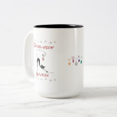 猫の木の休日のマグ ツートーンマグカップ (正面左)