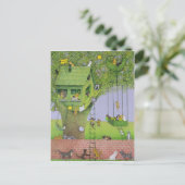 猫の木の家 ポストカード (スタンド正面)