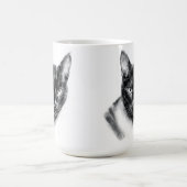 猫の木炭 コーヒーマグカップ (中央)