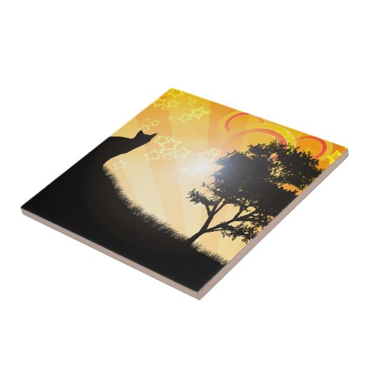 猫の木 タイル (側面)