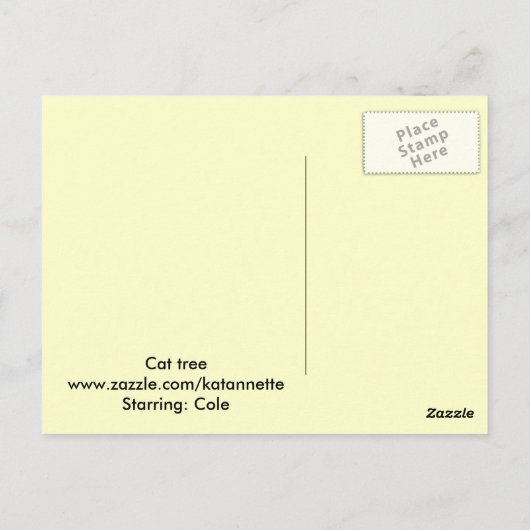 猫の木 ポストカード (裏面)