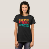 猫の本とコーヒー猫の本とコーヒー Tシャツ (正面フル)