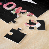 猫の本にすぐに気が散る ジグソーパズル (側面)