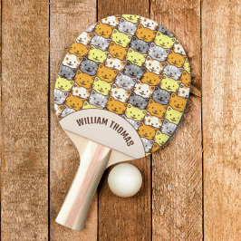 猫の束パーソナライズされた 卓球ラケット