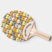 猫の束パーソナライズされた 卓球ラケット (横)
