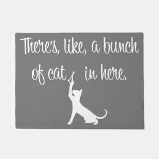 "猫の束"の玄関マット ドアマット