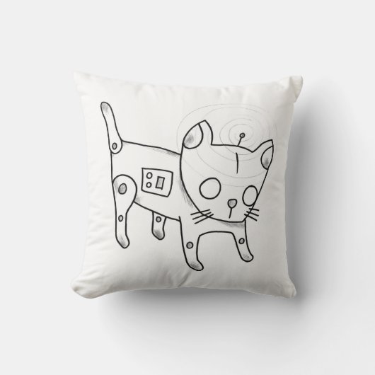 猫の枕 クッション (正面)