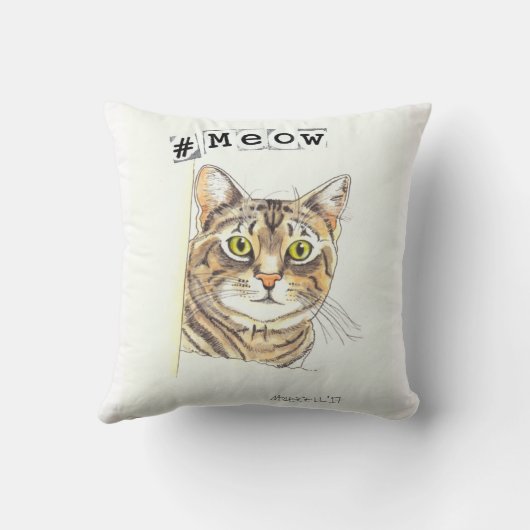 猫の枕 クッション (裏面)