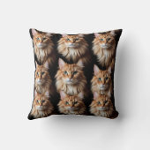 猫の柄のクッション クッション (裏面)