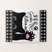 猫の柄を私におもしろい付け加えて ジグソーパズル (横)