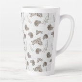 猫の柄 カフェラテマグ (右)