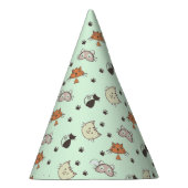 猫の柄 パーティーハット (右)