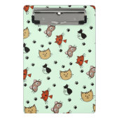 猫の柄 ミニクリップボード (正面)