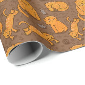 猫の柄 ラッピングペーパー (ロールコーナー)