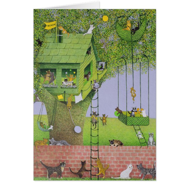 猫の樹上の家 (正面)