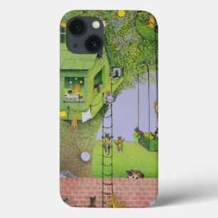 猫の樹上の家 iPhone 13ケース