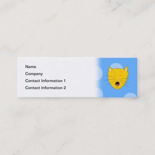 猫の歌うこと スキニー名刺 (正面)