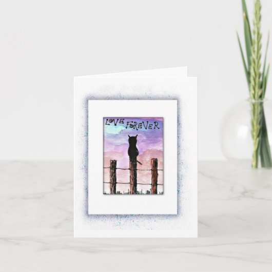 猫の死と死のカード カード (正面)