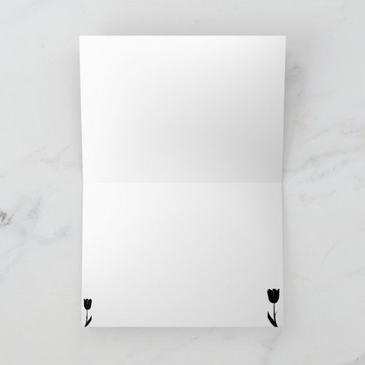 猫の死別カード カード (内部)