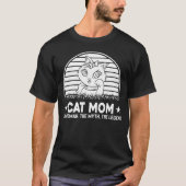 猫の母と女性の神話の伝説 Tシャツ (正面)