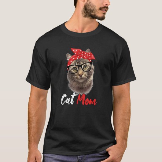 猫の母のための猫母の日 Tシャツ (正面)