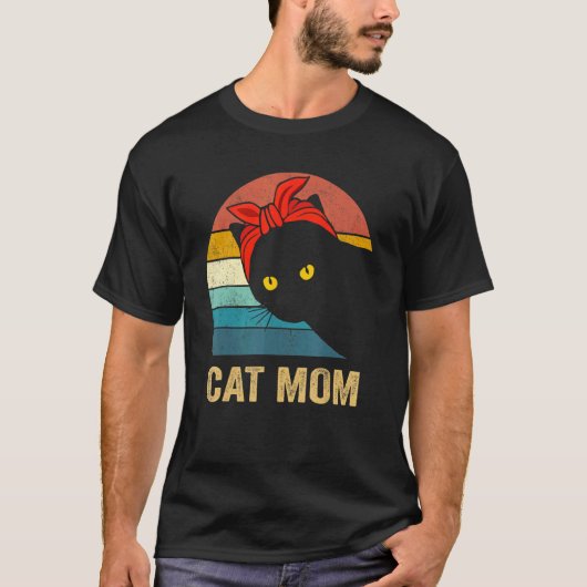 猫の母のための猫母の日 Tシャツ (正面)