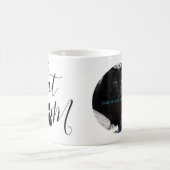 猫の母のパーソナライズされた写真 コーヒーマグカップ (中央)