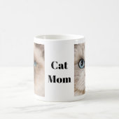 猫の母の写真 コーヒーマグカップ (中央)
