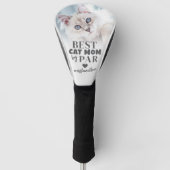 猫の母の写真 ゴルフヘッドカバー (正面)