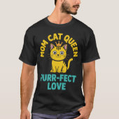 猫の母の女王Tシャツ Tシャツ (正面)