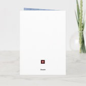 猫の母の日からPeriwinkle Blue写真 カード (裏面)