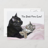 猫の母の日 ポストカード (正面/裏面)