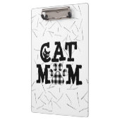 猫の母の猫の毛の絵柄 クリップボード (左)