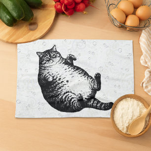 猫の母は私ですが骨と皮だけです 猫好きのための キッチンタオル