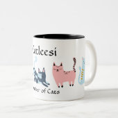 猫の母カクレシ ツートーンマグカップ (正面右)